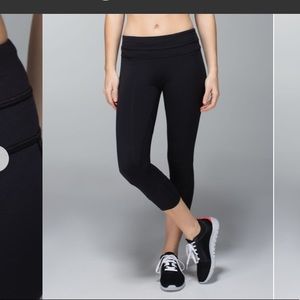 Lululemon run inspire crop tribal print